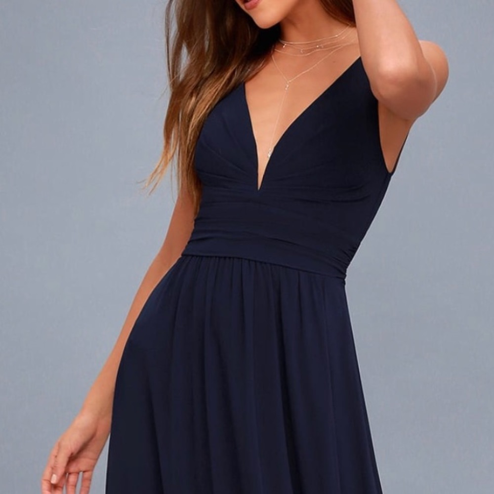 Lulus Navy Maxi Dress